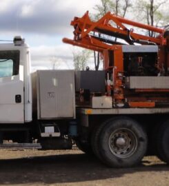 1995 FL-80 Sterling B-7 Post Driver Truck with Pressure Digger, Remote Drive Tandem Axle