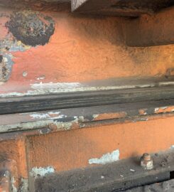 1995 FL-80 Sterling B-7 Post Driver Truck with Pressure Digger, Remote Drive Tandem Axle