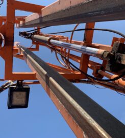 1995 FL-80 Sterling B-7 Post Driver Truck with Pressure Digger, Remote Drive Tandem Axle