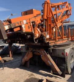 1995 FL-80 Sterling B-7 Post Driver Truck with Pressure Digger, Remote Drive Tandem Axle